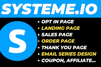 build systeme io sales funnel for coaches webinar, online course, shopify store
