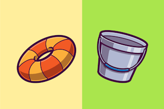 design simple 2d object or icon in my cartoon style