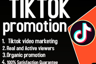 grow and promote your tiktok account organically