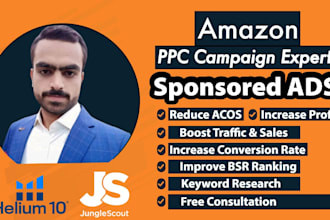 expertly setup, optimize and manage amazon PPC sponsored ads campaigns