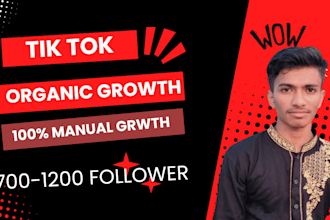 organically  grow and promte your tiktok account