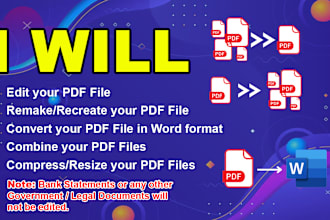 edit, remake, combine, resize, compress your PDF files
