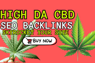 build link building on cannabis marijuana cbd sites authority SEO backlinks