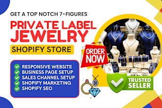 design custom necklace fashion diamond rings earrings jewelry shopify website