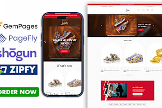 create shopify store landing page with gempages replo pagefly shogun zipfy