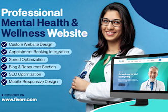 design medical, healthcare, mental health, dental website