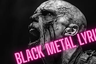 write lyrics for your black metal song