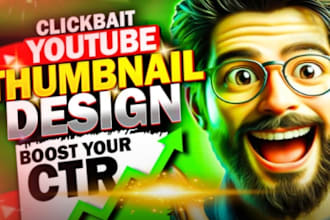 do catchy youtube thumbnails attractive, clickable designs