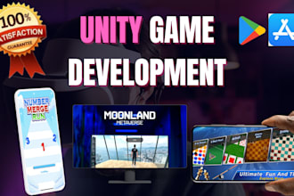 be your unity 3d mobile game development expert on ios, android, web, PC