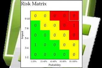provide a project risk log in excel