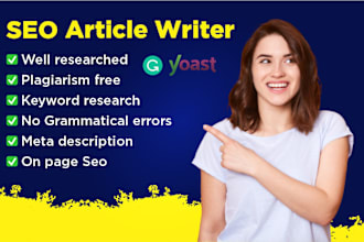 research and write SEO articles and blog posts for your website