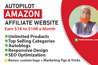 create autopilot amazon affiliate website for passive income with autoblog