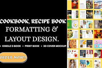 design cookbook recipes, coffee, smoothie, restaurant food menu, cookbook writer