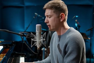 be your male singer, gospel singer, worship song music producer, ghostwriter rap