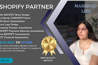 help you with your professional shopify store set up and redesign