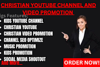 do  superfast  christian youtube video promotion channel promotion