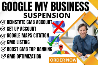 reinstate google my business suspended profile, gmb listing, gmb optimization