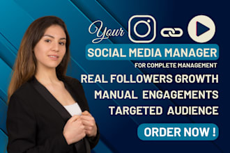 manage instagram and tiktok marketing to promote grow and engage followers