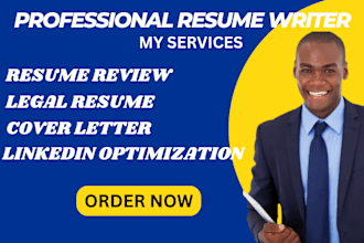 craft for you a legal resume that is ats compliance, cover letter, linkedin, CV