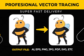 convert logo to vector and manually vectorize image