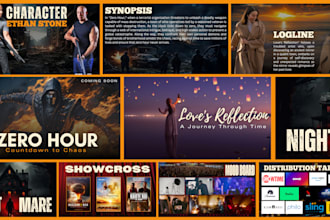 create a cinematic pitch deck for your film, podcast or TV series