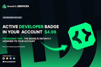 help you get the discord active developer badge