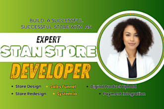 set up stan store digital products, credit repair, systeme io sales funnel