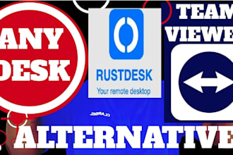 setup rustdesk anydesk teamviewer alternative