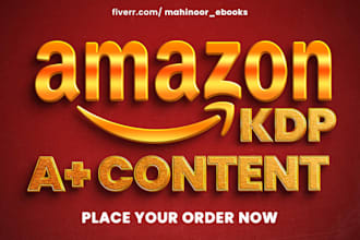 craft a attractive a plus content for amazon kdp
