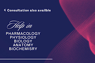 tutor pharmacology, physiology, biology and anatomy