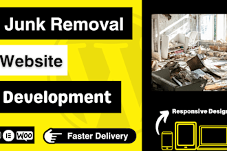 create a well designed junk removal website