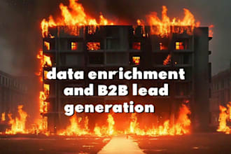 do data enrichment, b2b lead generation and email list building
