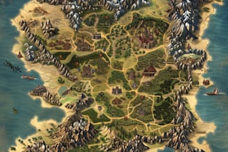 make your fantasy map for rpg, novels and games