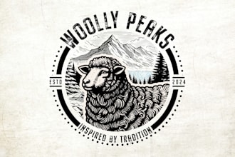 create stunning retro vintage hand drawn logo design
