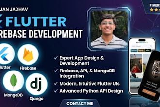 develop a flutter app for android and ios with firebase