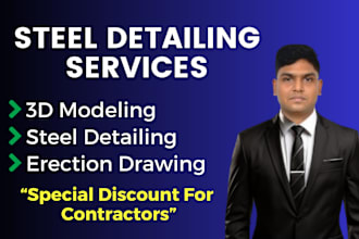 prepare 3d model steel detailing using tekla structure