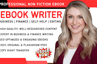 ghostwrite nonfiction ebook, business finance ebook ghostbookwriter book editor