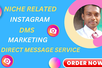 send instagram and  twitter  dm or direct message