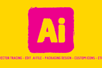 do any adobe illustrator work, vector tracing, packaging, etc