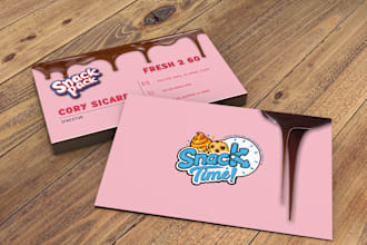 create bakery, restaurant, coffee shop business card in 12 hour