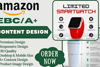 design stunning amazon storefront, amazon ebc a plus content, brand store images
