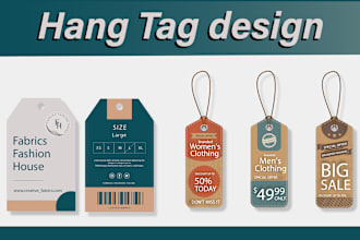design clothing label, hang tag, neck label, clothing tag price tag