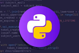 do any python programming task and can resolve any issues