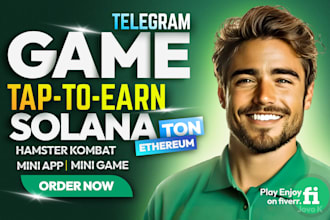 build tap to earn, telegram mini game, web3 blockchain game on solana sui ton