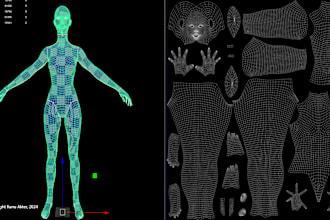 quickly retopology and uv unwrap a 3d model