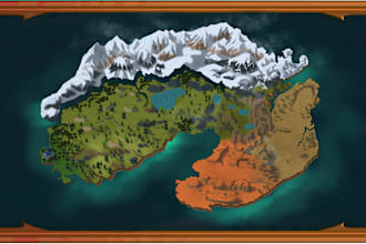 make a fantasy map for rpg fantasy dnd novels board game