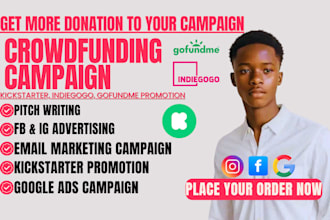promote indiegogo gofundme kickstarter crowdfunding fundraising campaign