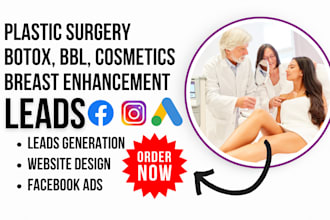 generate breast enhancement, plastic surgery, cosmetic surgery, bbl, botox leads