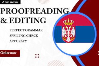 proofread and translate serbian text