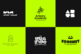 design a modern geometric or negative space logo